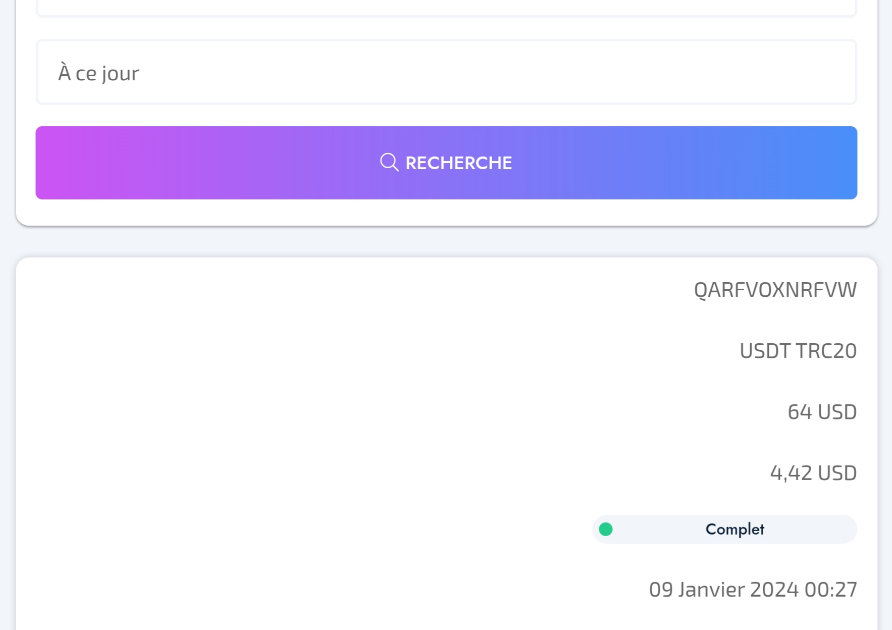 Preuve de paiement Fédération network de Nico66