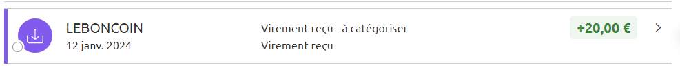 Preuve de paiement Leboncoin de Xandre