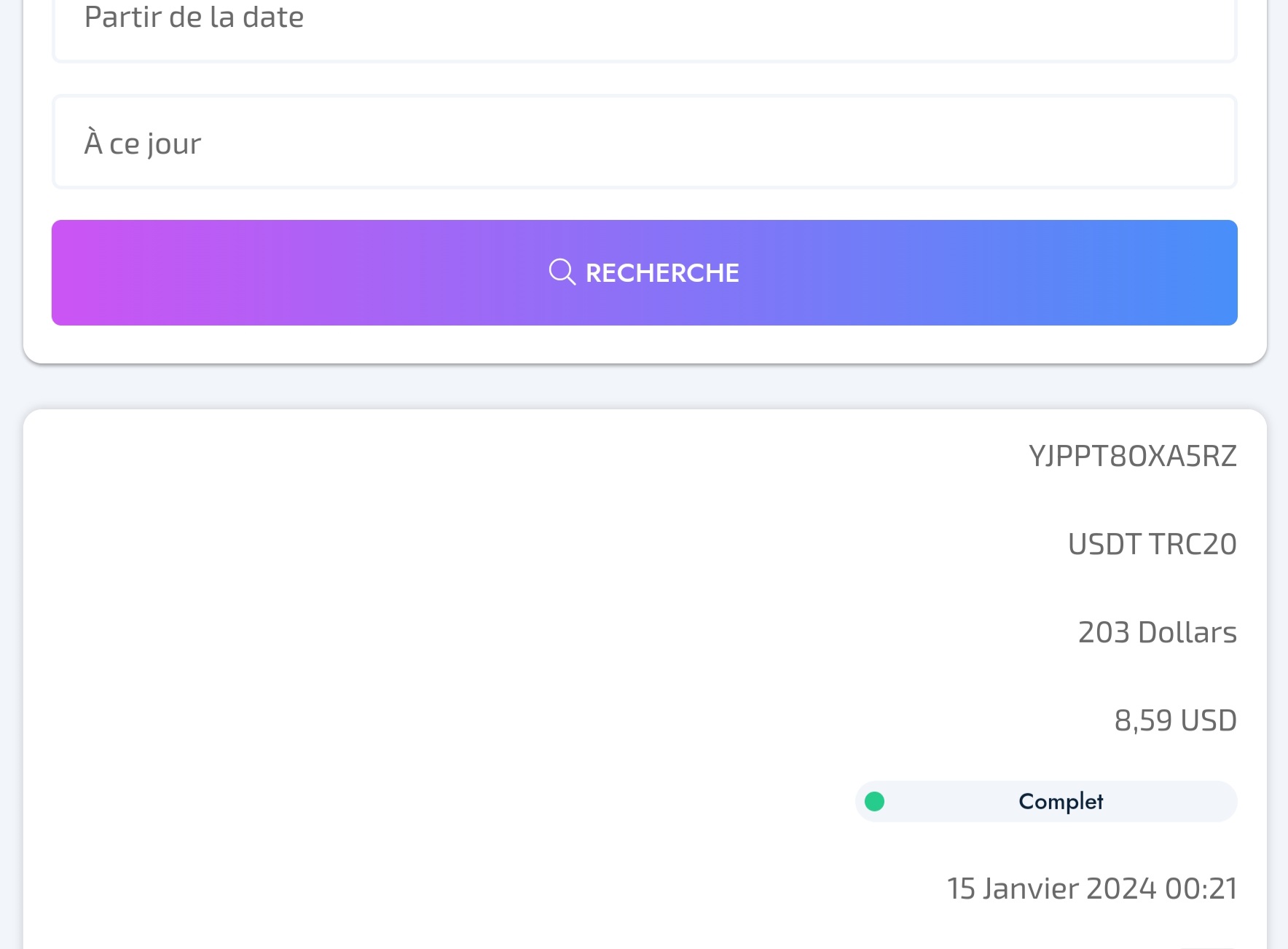 Preuve de paiement Fédération network de Nico66