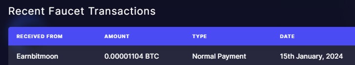 Preuve de paiement Earnbitmoon de Clicfoo