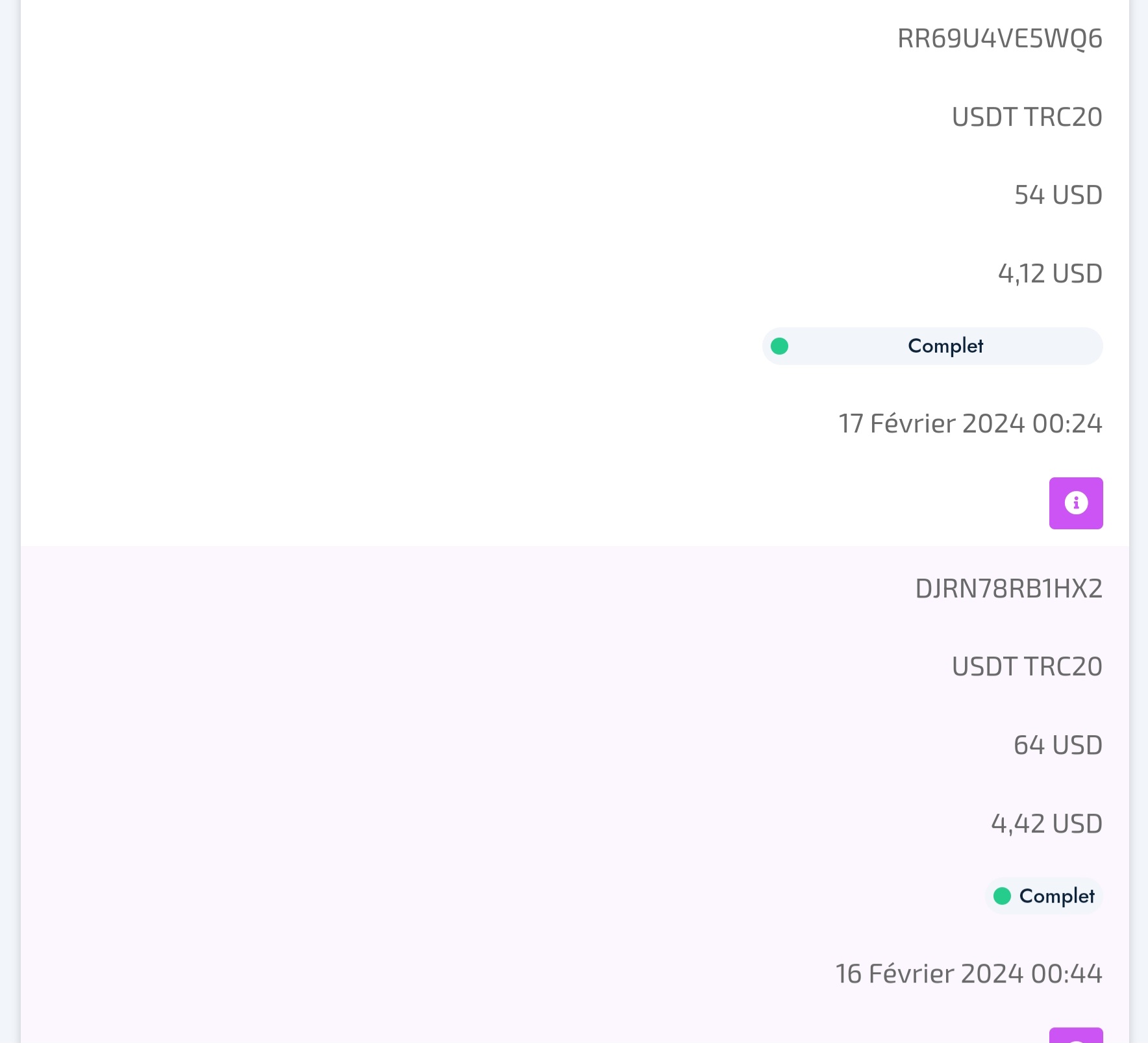 Preuve de paiement Fédération network de Nico66