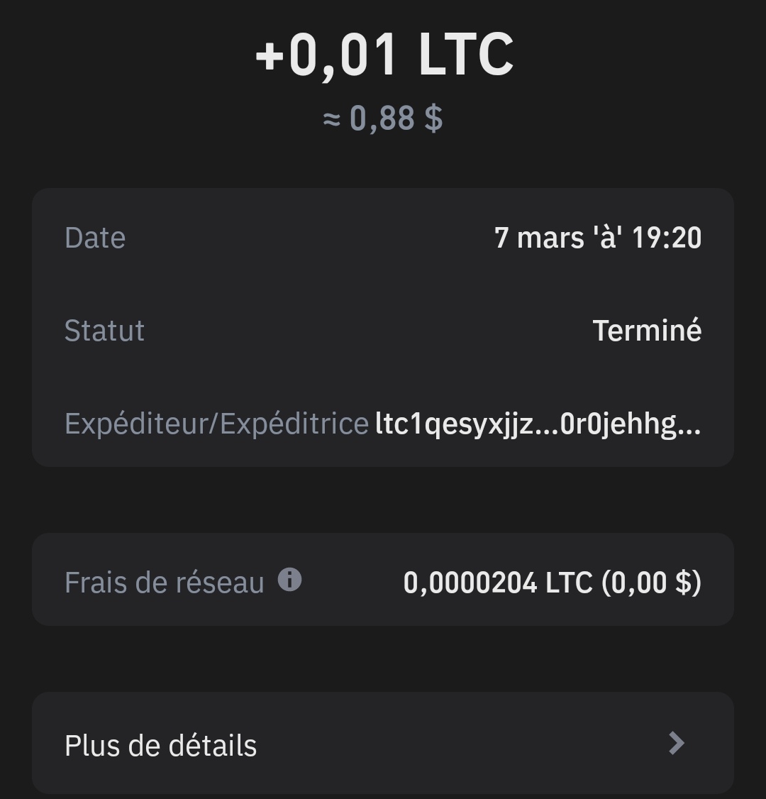 Preuve de paiement Ipweb de Lionne70