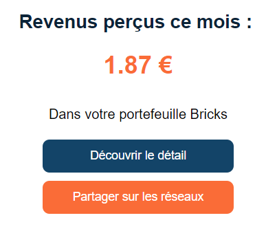 Preuve de paiement Bricks de Xandre