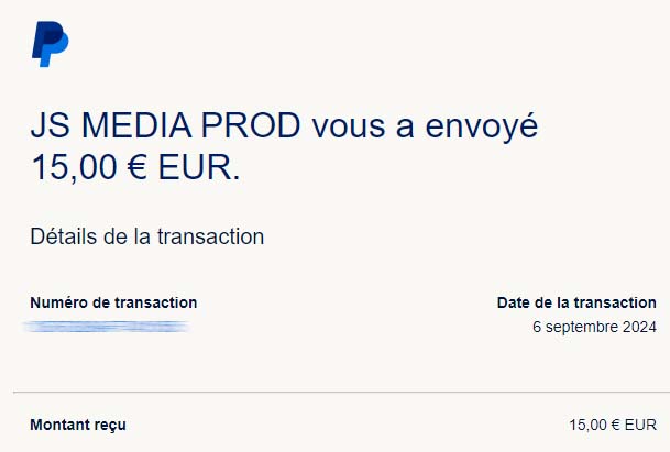 Preuve de paiement Loonea de surlalune