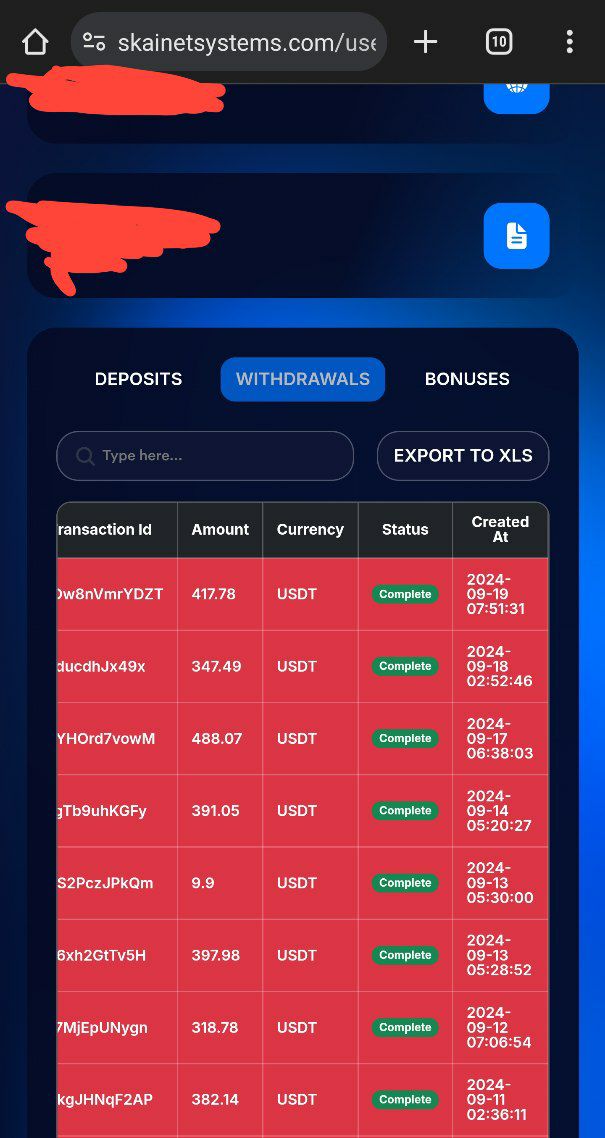 Preuve de paiement Skainet systems de Skainetsystems