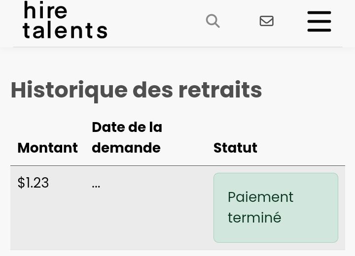 Preuve de paiement Hire talents de arnaudkoto7