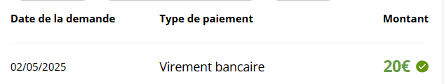 Preuve de paiement Ebuyclub de Clicfoo