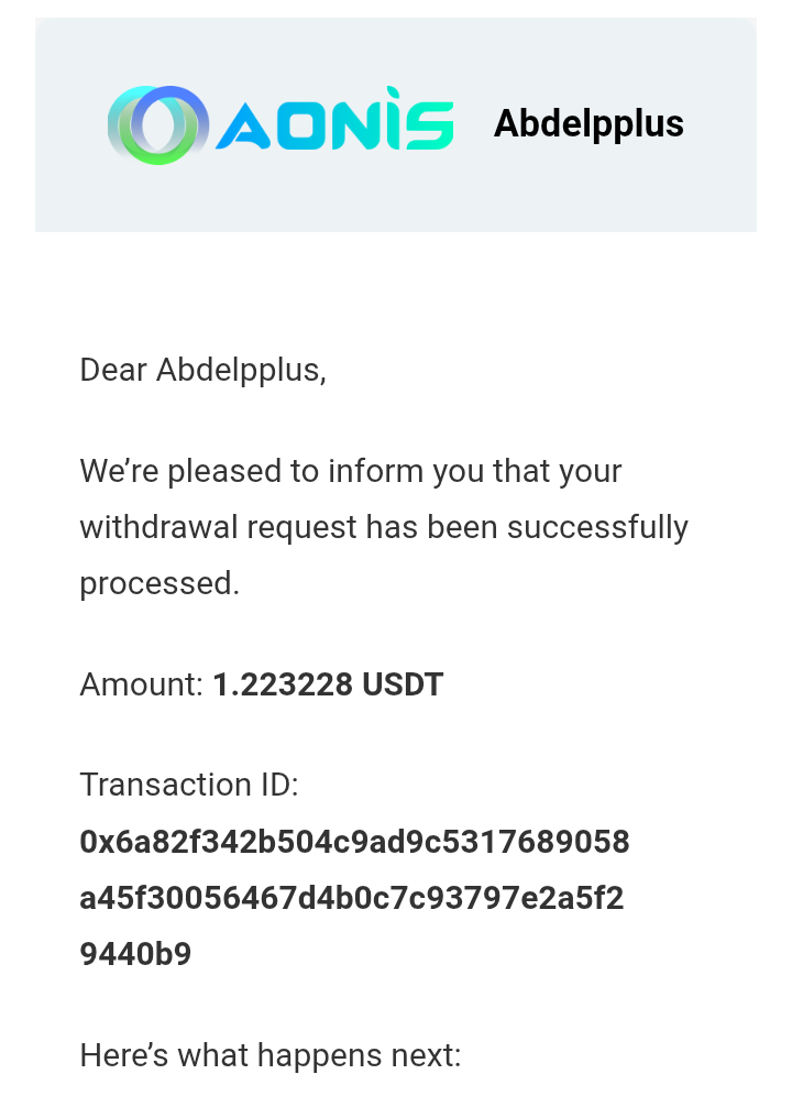 Preuve de paiement Aonis de Adoulazize