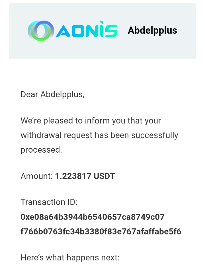 Preuve de paiement Aonis de Adoulazize
