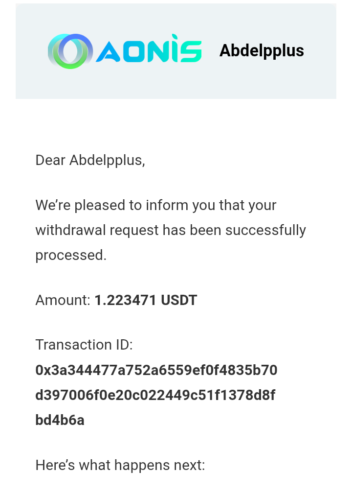 Preuve de paiement Aonis de Adoulazize