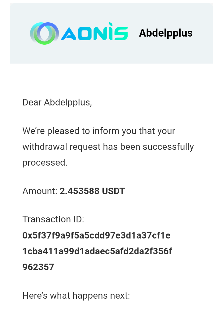 Preuve de paiement Aonis de Adoulazize