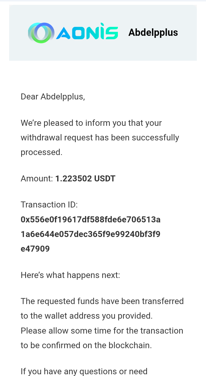 Preuve de paiement Aonis de Adoulazize