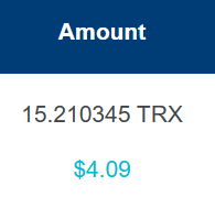 Preuve de paiement Tronpick.io de Swiss81