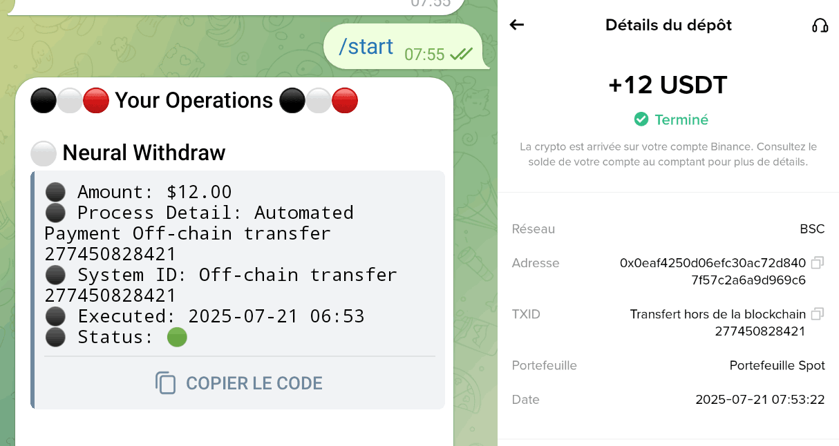 Preuve de paiement Nxym de Adoulazize