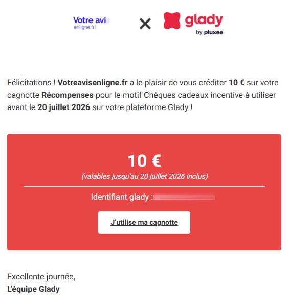 Preuve de paiement Votre avis en ligne (France) de surlalune