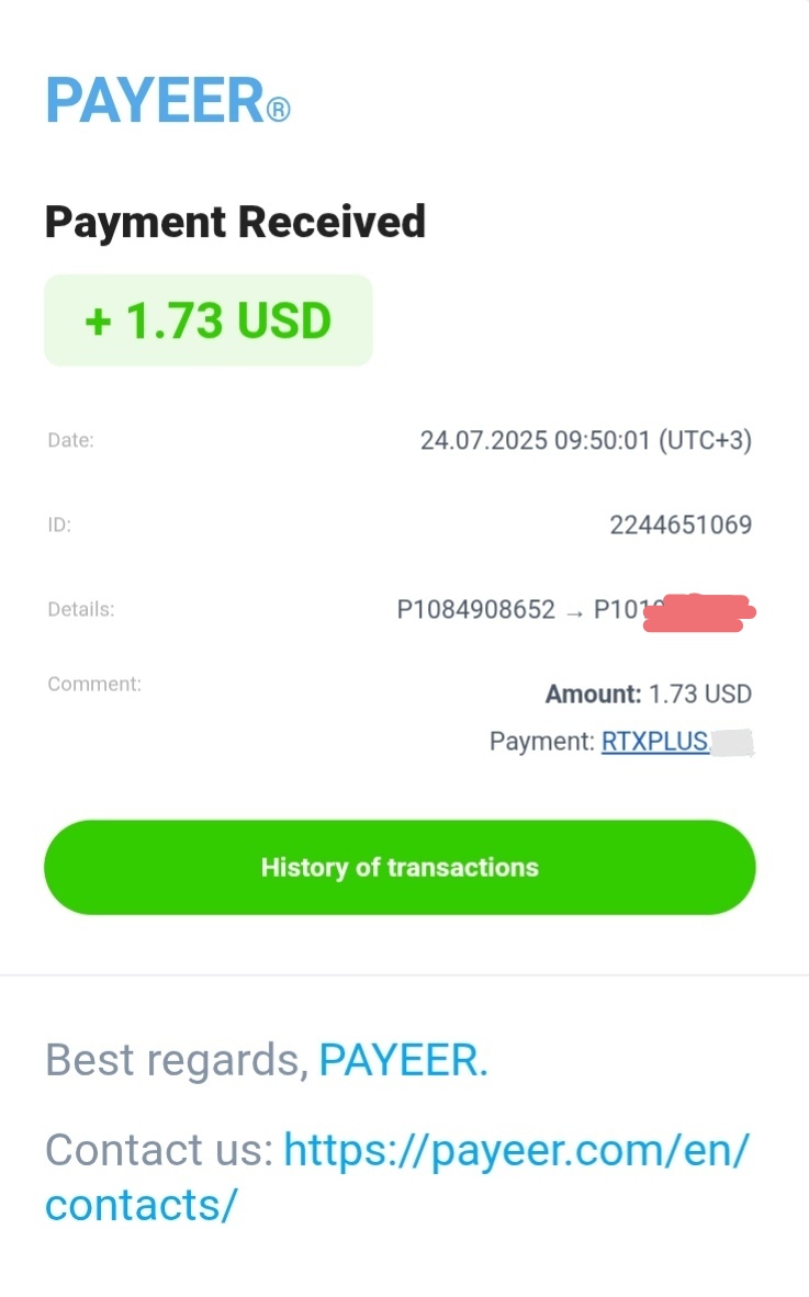 Preuve de paiement Rtx plus de anderson95