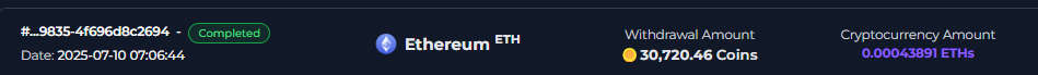 Preuve de paiement Faucetcrypto de Clicfoo