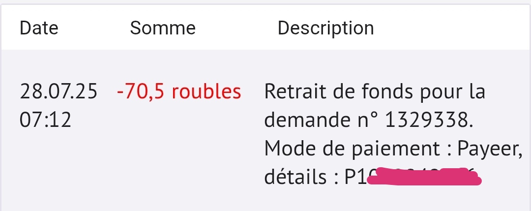 Preuve de paiement Unu de josfrancette