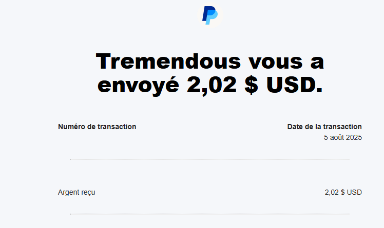 Preuve de paiement Repocket de darkray0110