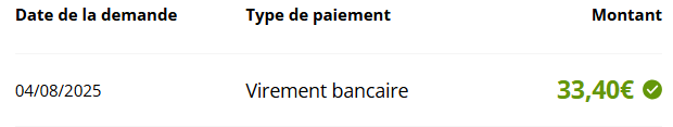 Preuve de paiement Ebuyclub de Clicfoo