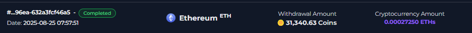 Preuve de paiement Faucetcrypto de Clicfoo