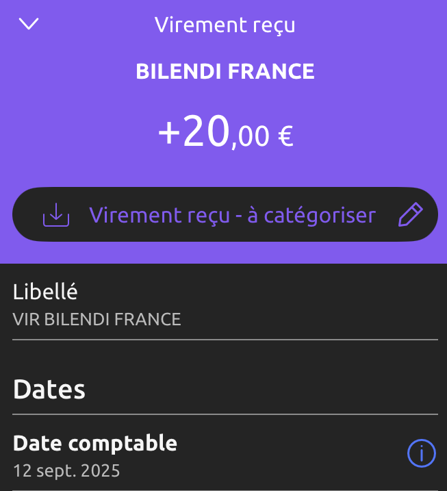 Preuve de paiement Mingle de surlalune
