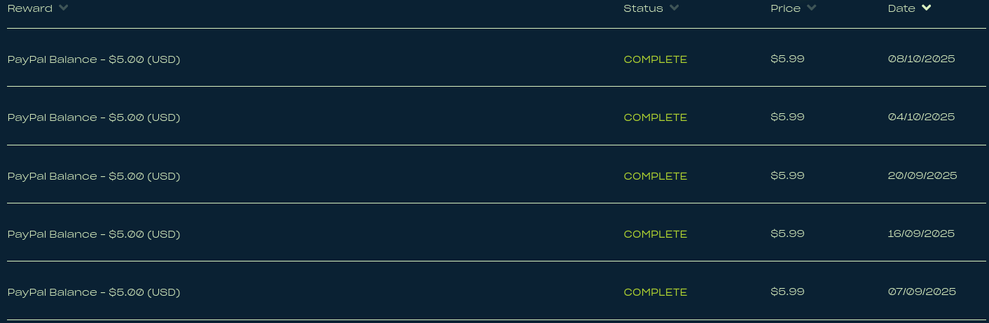 Preuve de paiement Salad de TheGodFather