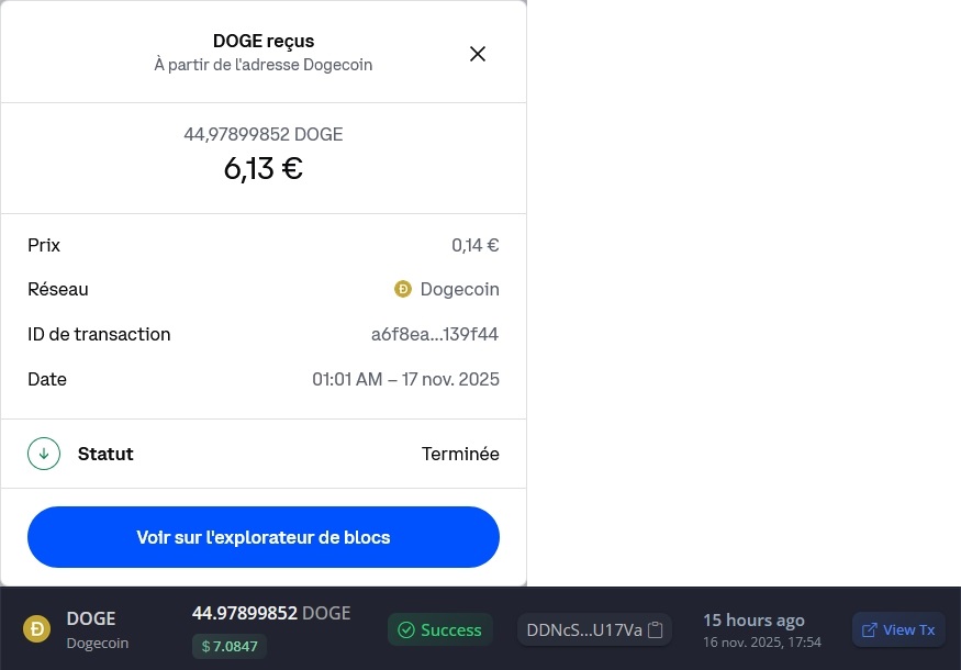 Preuve de paiement Fire faucet de caffrys