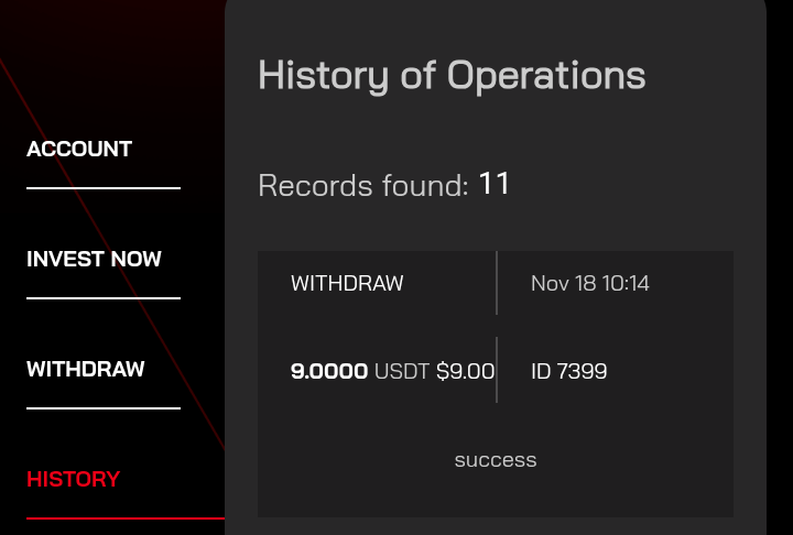 Preuve de paiement Ninefold de Adoulazize