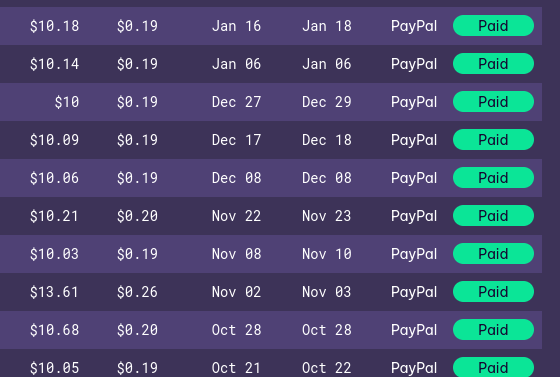 Preuve de paiement Bright data earnapp de TheGodFather
