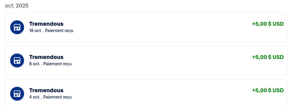 Preuve de paiement Salad de TheGodFather