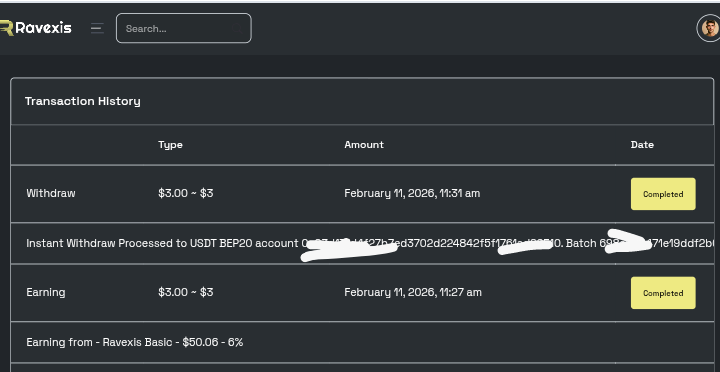 Preuve de paiement Ravexis de Adoulazize