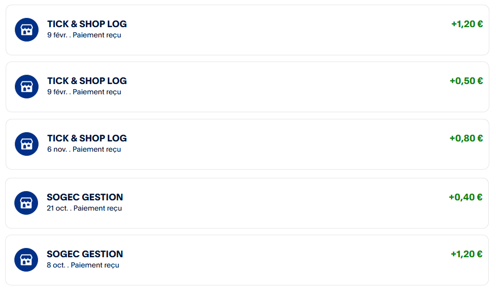 Preuve de paiement Coupon network de surlalune