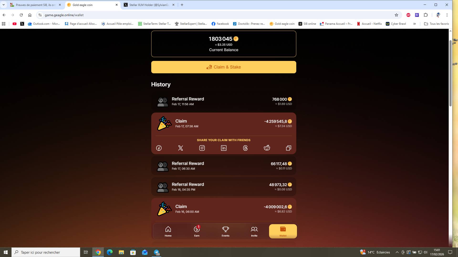 Preuve de paiement Sl8 de Enda