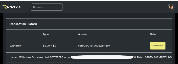 Preuve de paiement Ravexis de Adoulazize