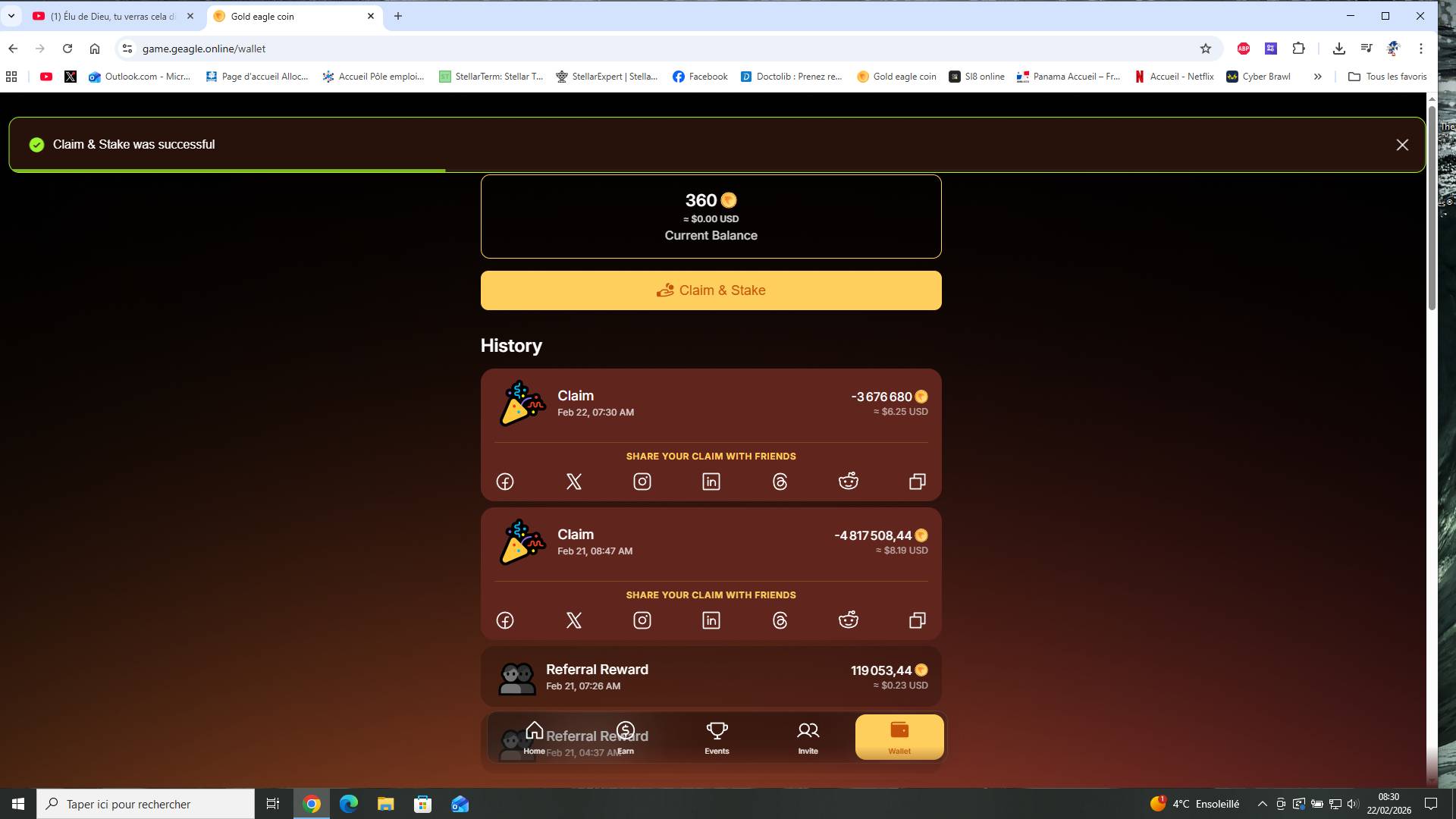 Preuve de paiement Sl8 de Enda