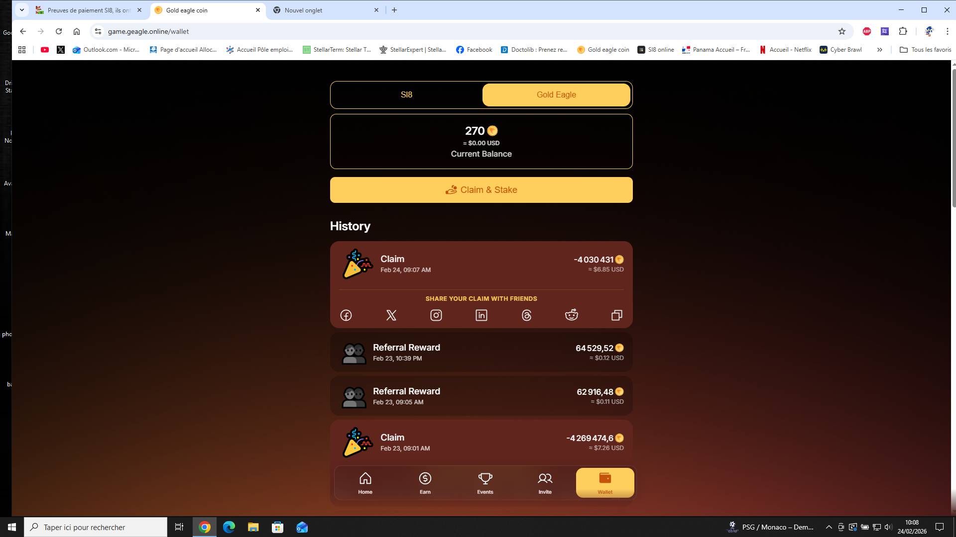 Preuve de paiement Sl8 de Enda