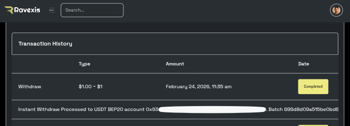 Preuve de paiement Ravexis de Adoulazize