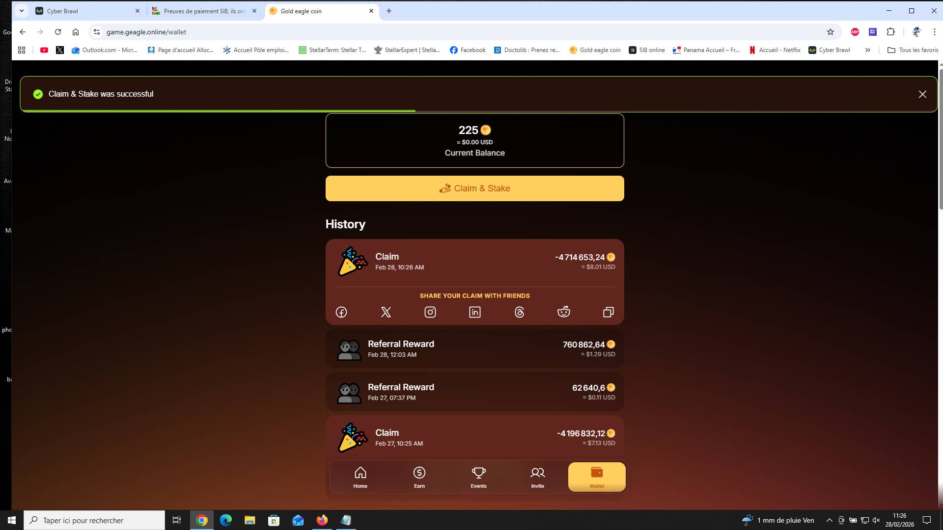 Preuve de paiement Sl8 de Enda