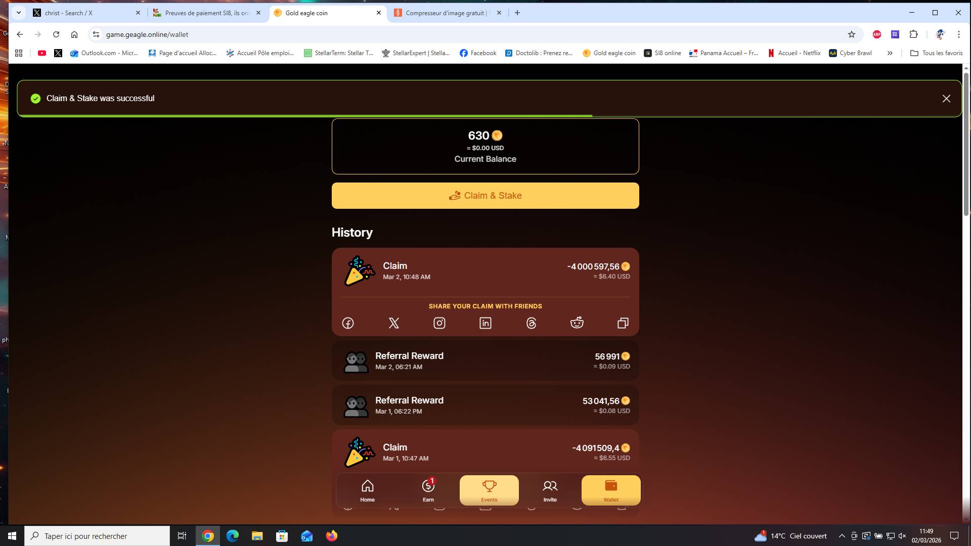 Preuve de paiement Sl8 de Enda