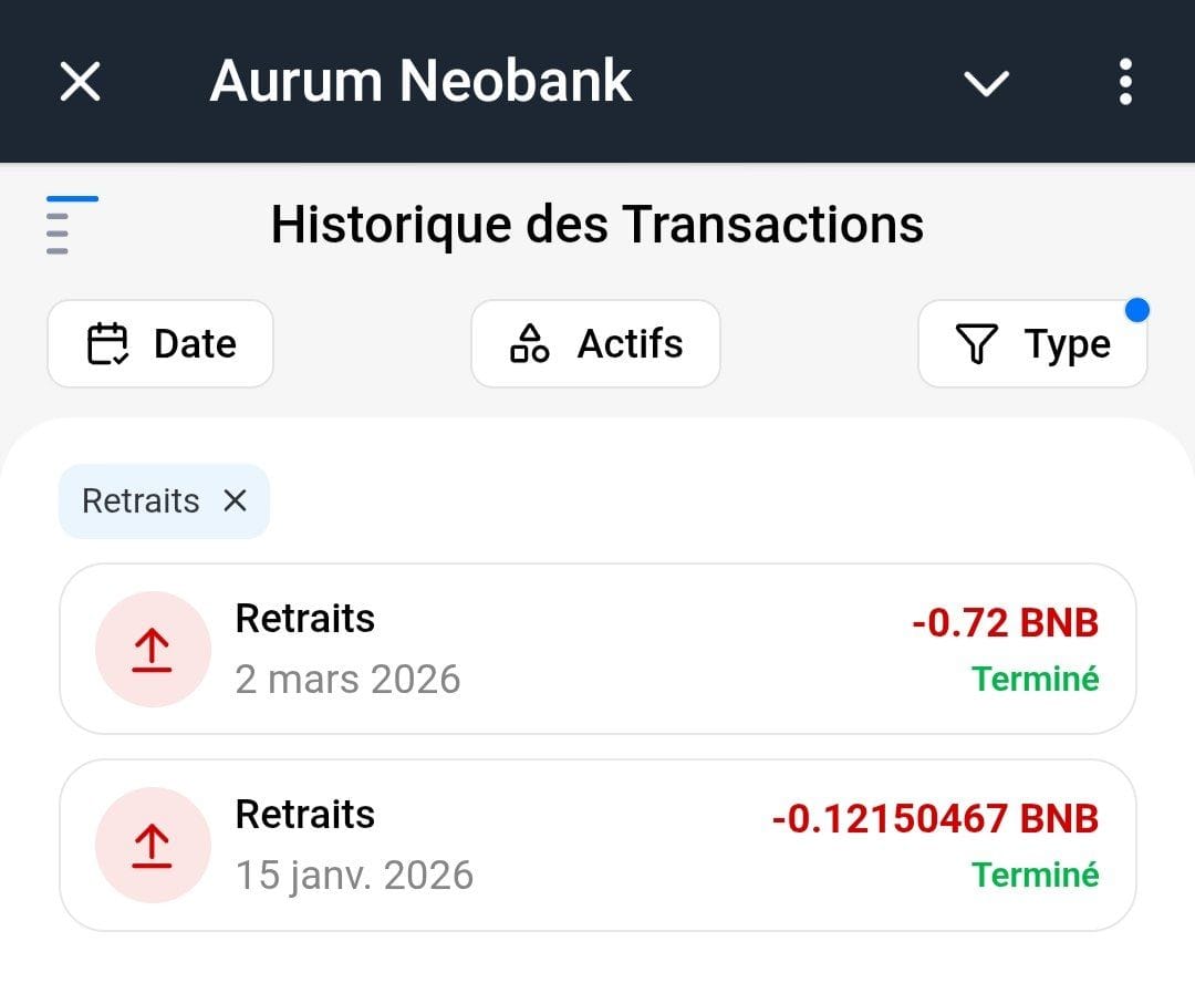 Preuve de paiement Aurum foundation de rezobiznet