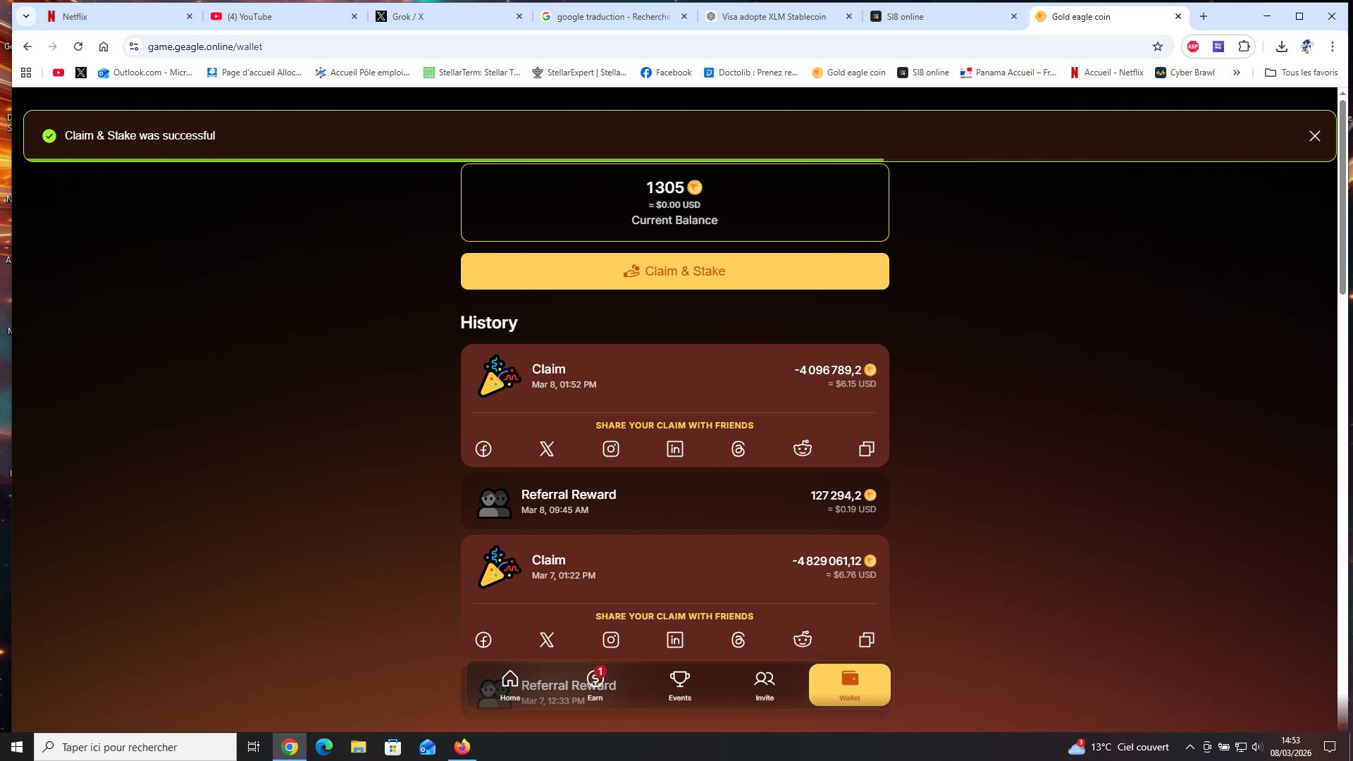 Preuve de paiement Sl8 de Enda