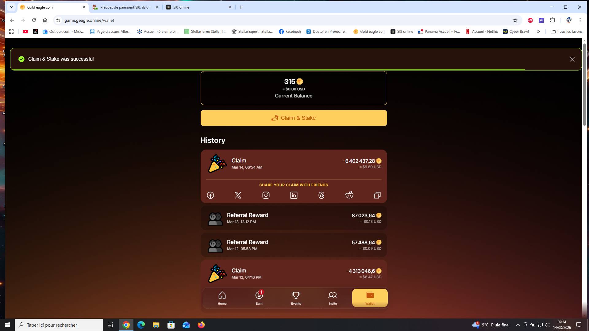 Preuve de paiement Sl8 de Enda