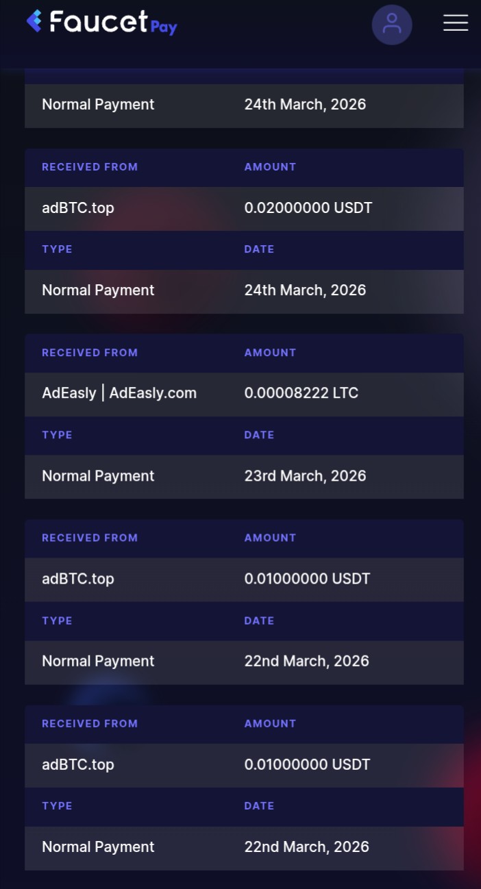 Preuve de paiement Adbtc de Rassid