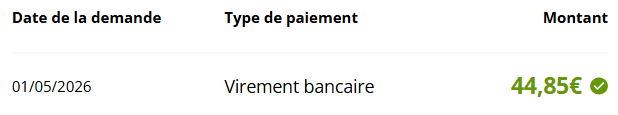 Preuve de paiement Ebuyclub de Clicfoo