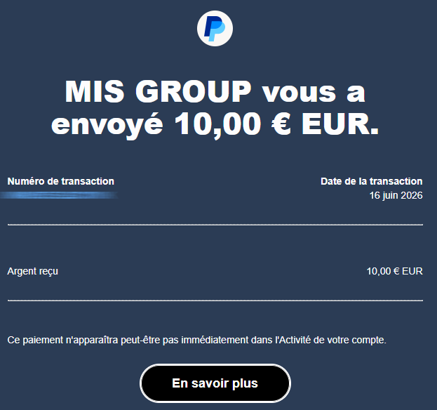 Preuve de paiement Pipeul de surlalune