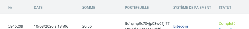 Preuve de paiement Teaserfast de daoud