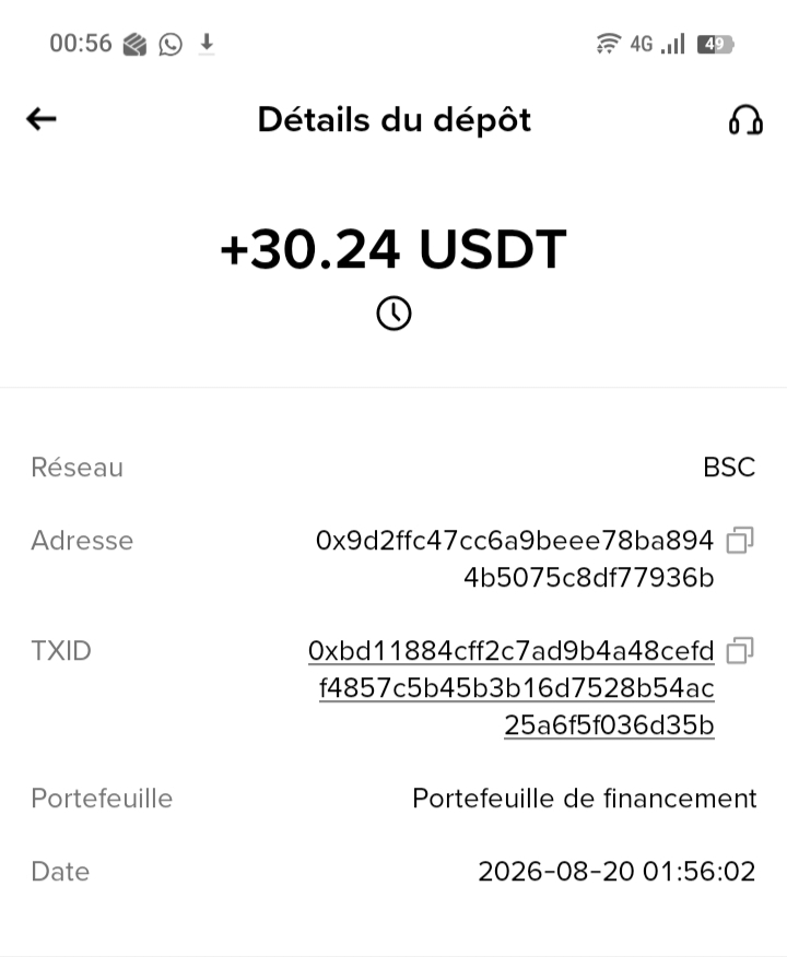 Preuve de paiement Hypercodex de Bevoc