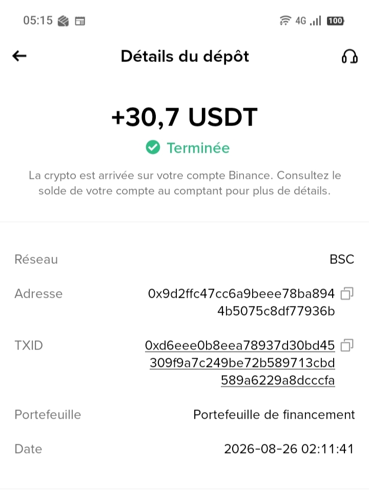 Preuve de paiement Hypercodex de Bevoc