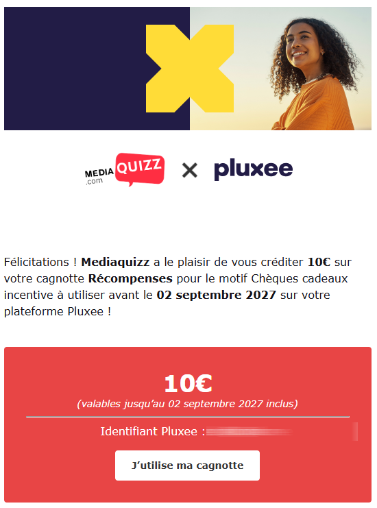 Preuve de paiement Mediaquizz de surlalune